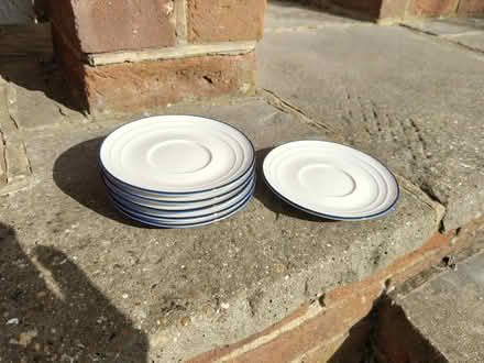 Photo of free 6 small saucers. All new (Winchmore Hill N21) #1