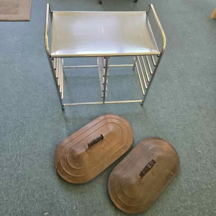 Photo of free stainless steel cart & 2 tub lids (Groton/Ayer line of rt 111) #1