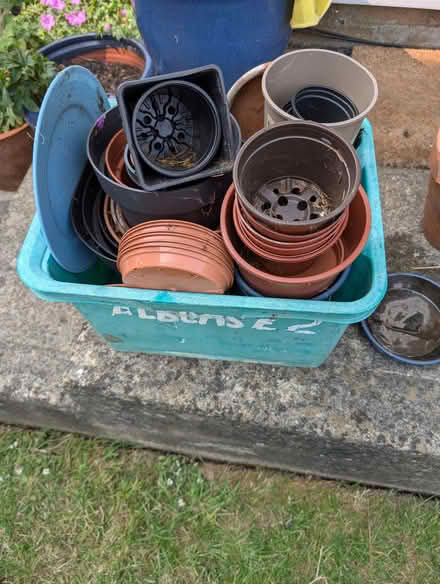 Photo of free Plant pots and plates (Cashes Green GL5) #1