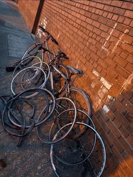 Photo of free 1 bike frame and 8 alloy wheels (Dublin) #1