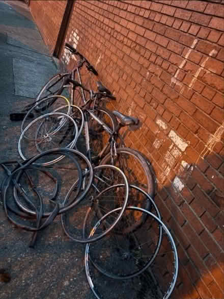 Photo of free 1 bike frame and 8 alloy wheels (Dublin) #1