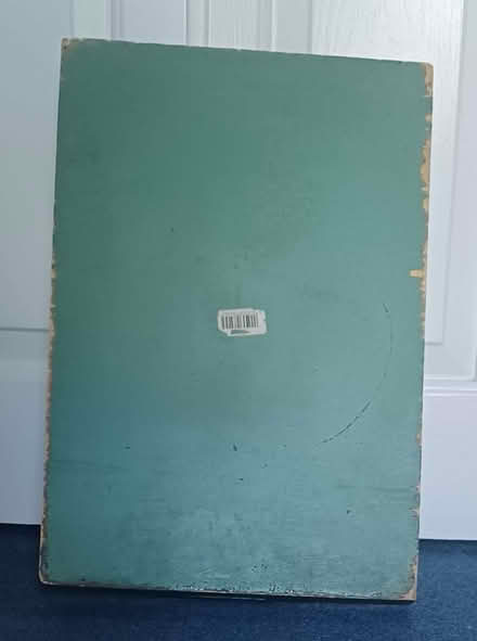 Photo of free 2 x hand-painted wooden trays, green with white daisy design (Primrose LA1) #2