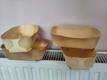 Photo of free 5 washed wooden pie trays (Henleaze Ward BS9) #2