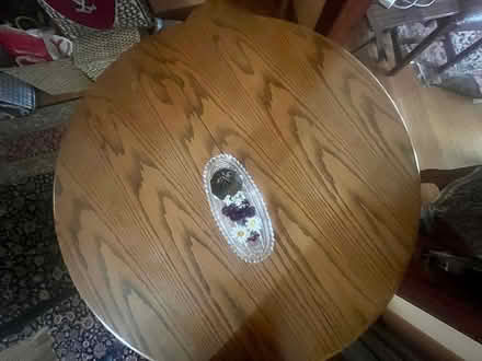 Photo of free RoundDining table & 3 chairs (Maplewood, NJ (Hilton )) #2