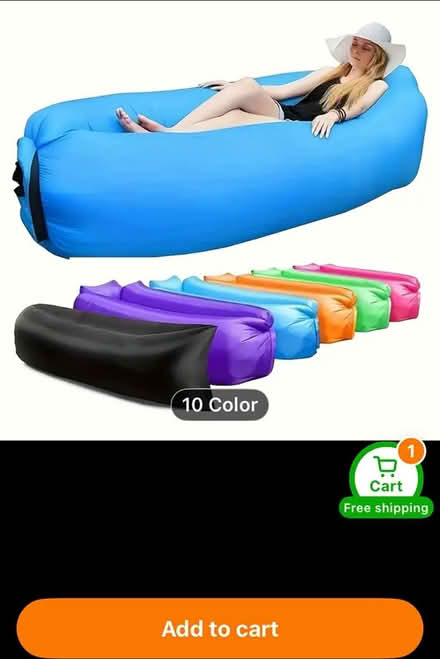 Photo of free Inflatable lounger (deflates quick (SG4 hitchin) #1