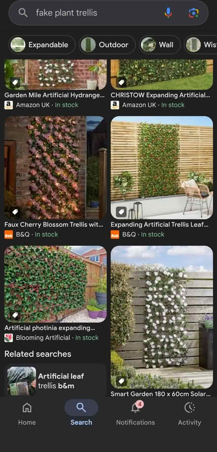 Photo of Fake trellis plant (Podsmead GL1) #1