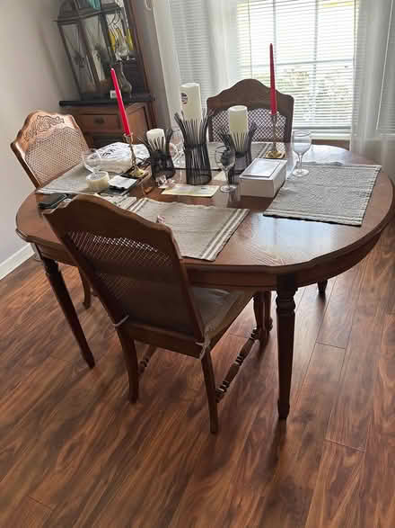 Photo of free Dining room table and 6 chairs (Mars, PA. ADAMS RIDGE 16046) #2