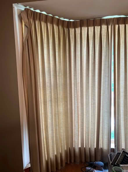 Photo of free Gold pleated curtains 3 sets (Downers Grove) #1