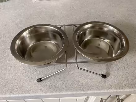 Photo of free Dog bowls & stand (Market Harborough LE16 9) #1