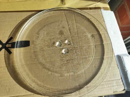 Photo of free Microwave plate and base (BS34 Charlton Hayes) #1