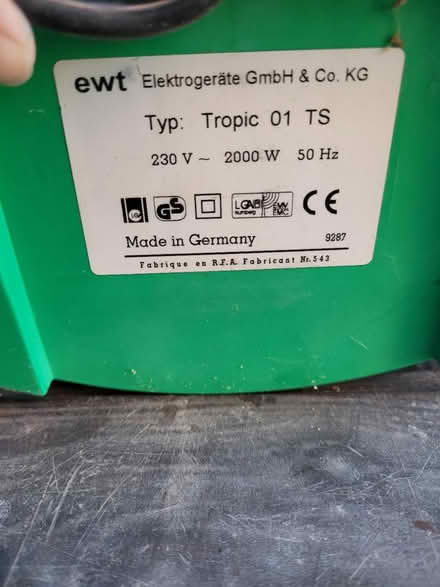Photo of free Greenhouse Heater (Fareham PO15) #3