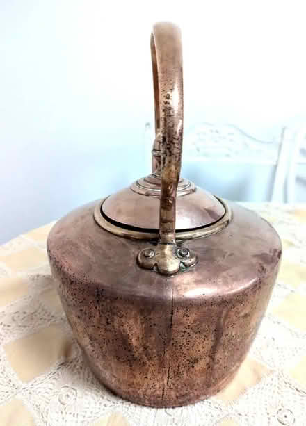 Photo of free Antique Victorian Very Large Rustic Copper Kettle 10 Pints A (Bingham NG13) #2