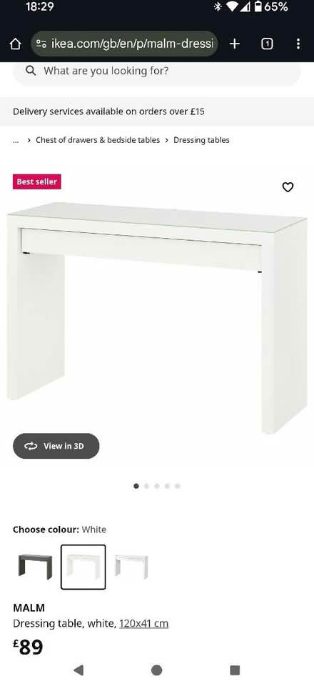 Photo of free IKEA malm dressing table (ME5 walderslade) #1