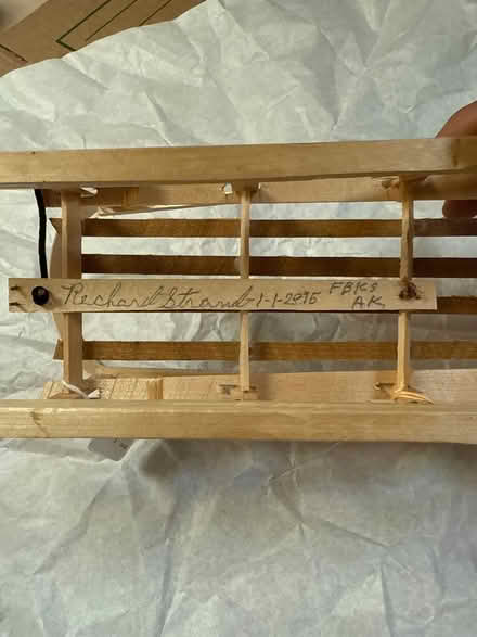 Photo of free Decorative wood dogsled (95070) #2