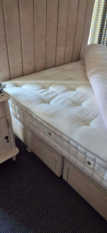 Photo of free Double Divan bed with drawers, plus double mattress (Kenilworth CV8) #3