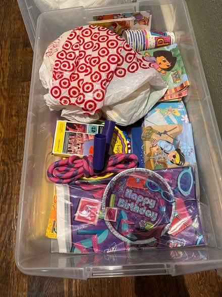 Photo of free Bin of tissue paper, party stuff (Allen) #1