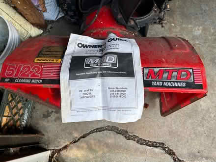 Photo of free Snow blower (Near Medford Square) #1