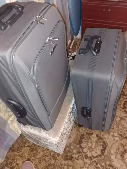 Photo of free Set of 2 Large grey suitcases (Pontefract) #2
