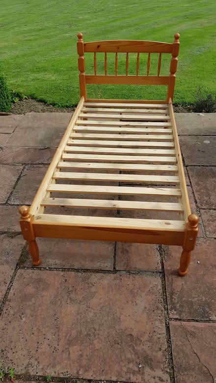 Photo of free Single bed frame in pine (Sleagill CA10) #1