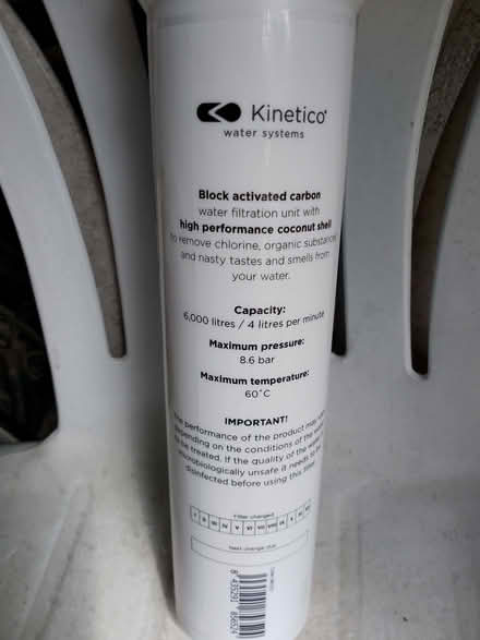 Photo of free Water filter cartridge - new & unused (Bucknell SY7) #3