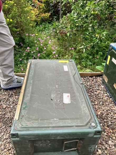 Photo of free Heavy duty plastic/metal trunk x 2 (Newport on Tay DD6) #1