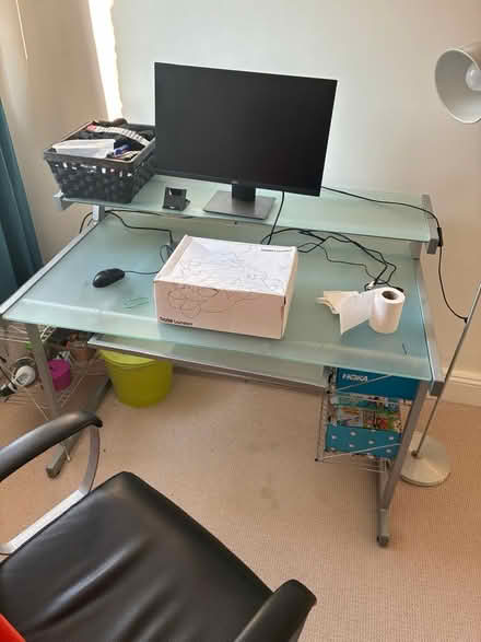 Photo of free Glass desk - must go soon (Tunbridge Wells) #1