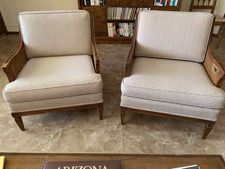 Photo of free Pair of tan chairs (Sun City West, AZ) #1