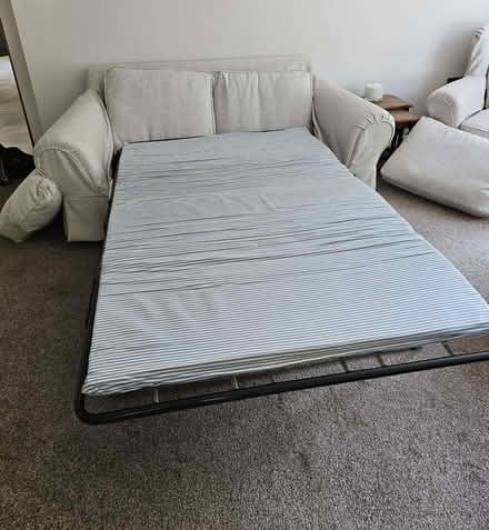 Photo of free Two seater sofa bed and matching armchair. (Stoke Heath TF9) #3