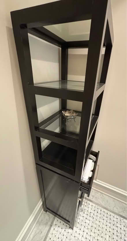 Photo of free Tall wood shelves (Dupont Circle) #2