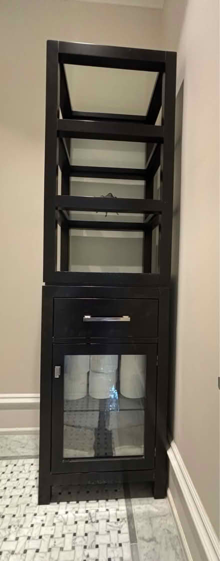 Photo of free Tall wood shelves (Dupont Circle) #1