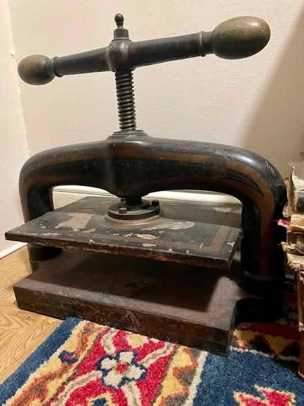 Photo of free Cast Iron Book Press (Astoria) #1