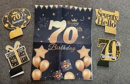 Photo of free 70th Birthday Table Decorations (Tyseley B11) #1