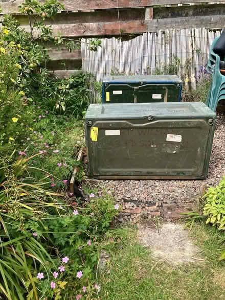 Photo of free Heavy duty plastic/metal trunk x 2 (Newport on Tay DD6) #4