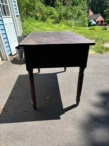 Photo of free Antique Oak table with drawer (Simsbury) #4