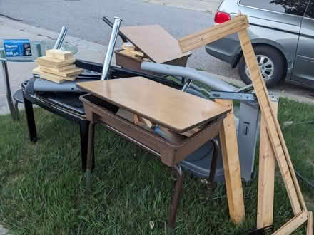 Photo of free Curb alert: desks & end tables (S of Ypsi) #3
