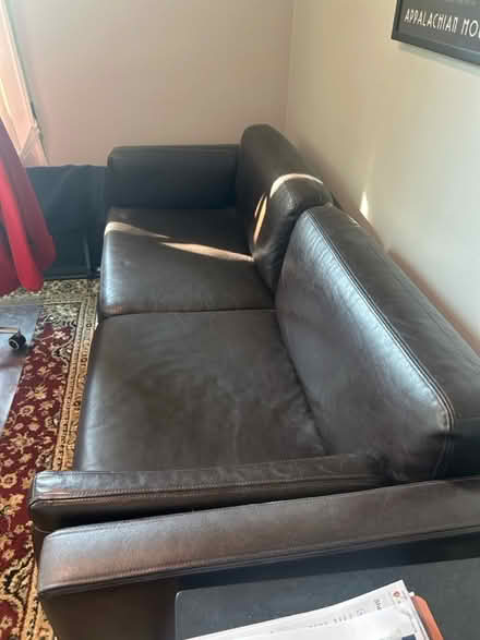 Photo of free Brown couch (Silver Spring) #3