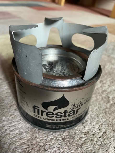 Photo of free Camping Cooking fuel tin & stand. (Carlisle CA1) #2