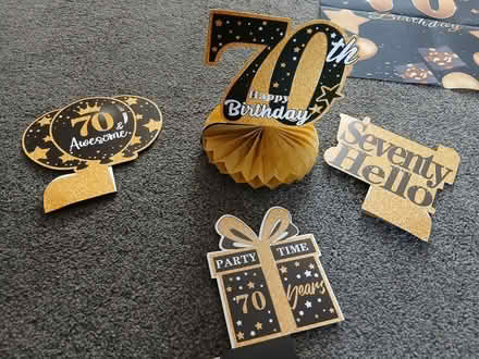 Photo of free 70th Birthday Table Decorations (Tyseley B11) #3