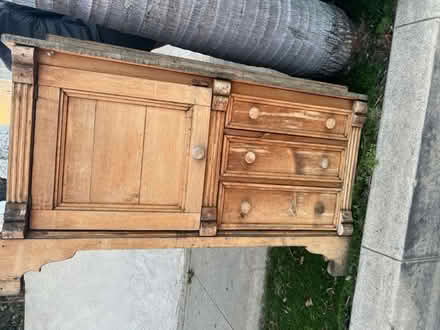 Photo of free CURB ALERT: GORGEOUS wood cabinet (Hawthorne) #2
