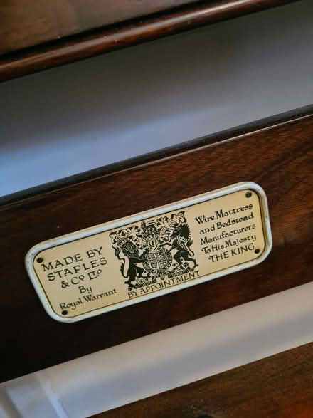 Photo of free 1940s/50s Queen size bed (Penrith CA11) #3