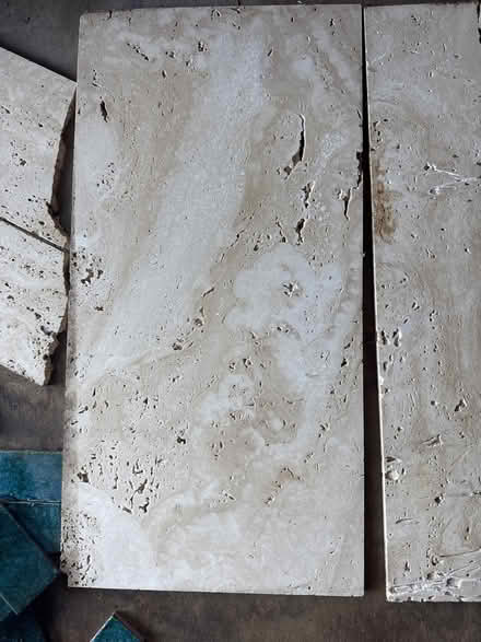 Photo of free 3 large and 2 half travertine tiles (Wheathampstead AL4) #2