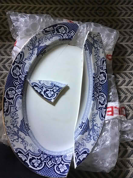 Photo of free Broken platter plate, good for art/creative projects (Oldfield Park) #1
