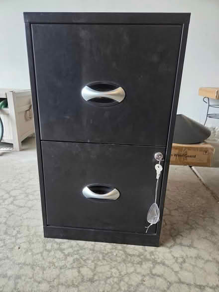 Photo of free 2-drawer black file cabinet (Aurora) #1