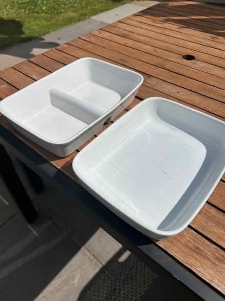 Photo of free 2 white serving dishes (Norton LD8) #1