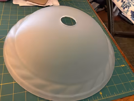 Photo of free Glass ceiling fan light cover (Near Hobson/Woodridge Dr) #1