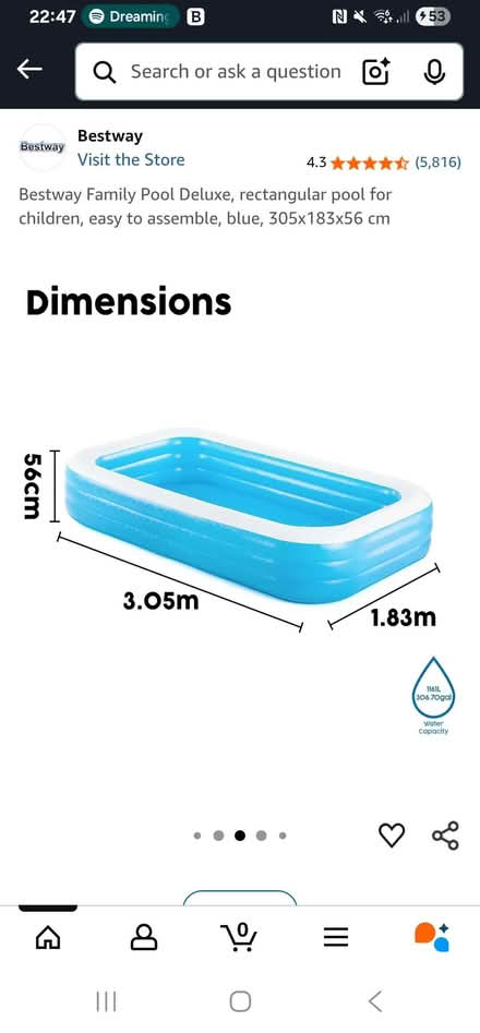 Photo of free Inflatable pool (Springfield CM1) #2