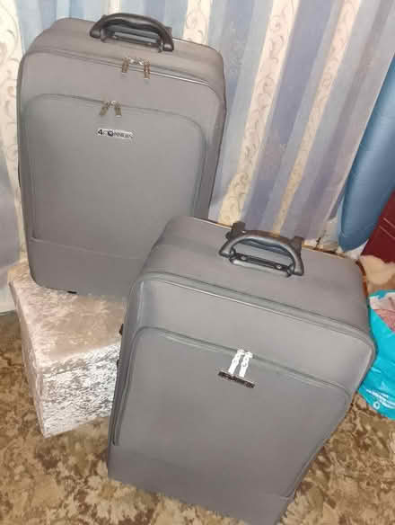 Photo of free Set of 2 Large grey suitcases (Pontefract) #3