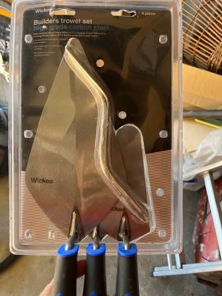 Photo of free Wickes Builders trowel set - new unused (Marlow Bottom SL7) #1