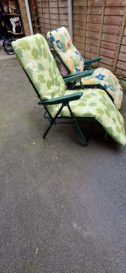 Photo of free 2 recliner sun loungers (Gregson Lane PR5) #2