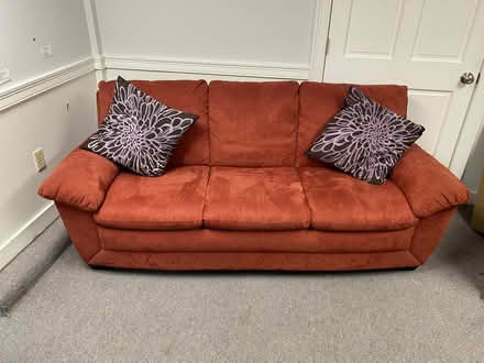 Photo of free Sofa with two pillows (West Yarmouth) #1